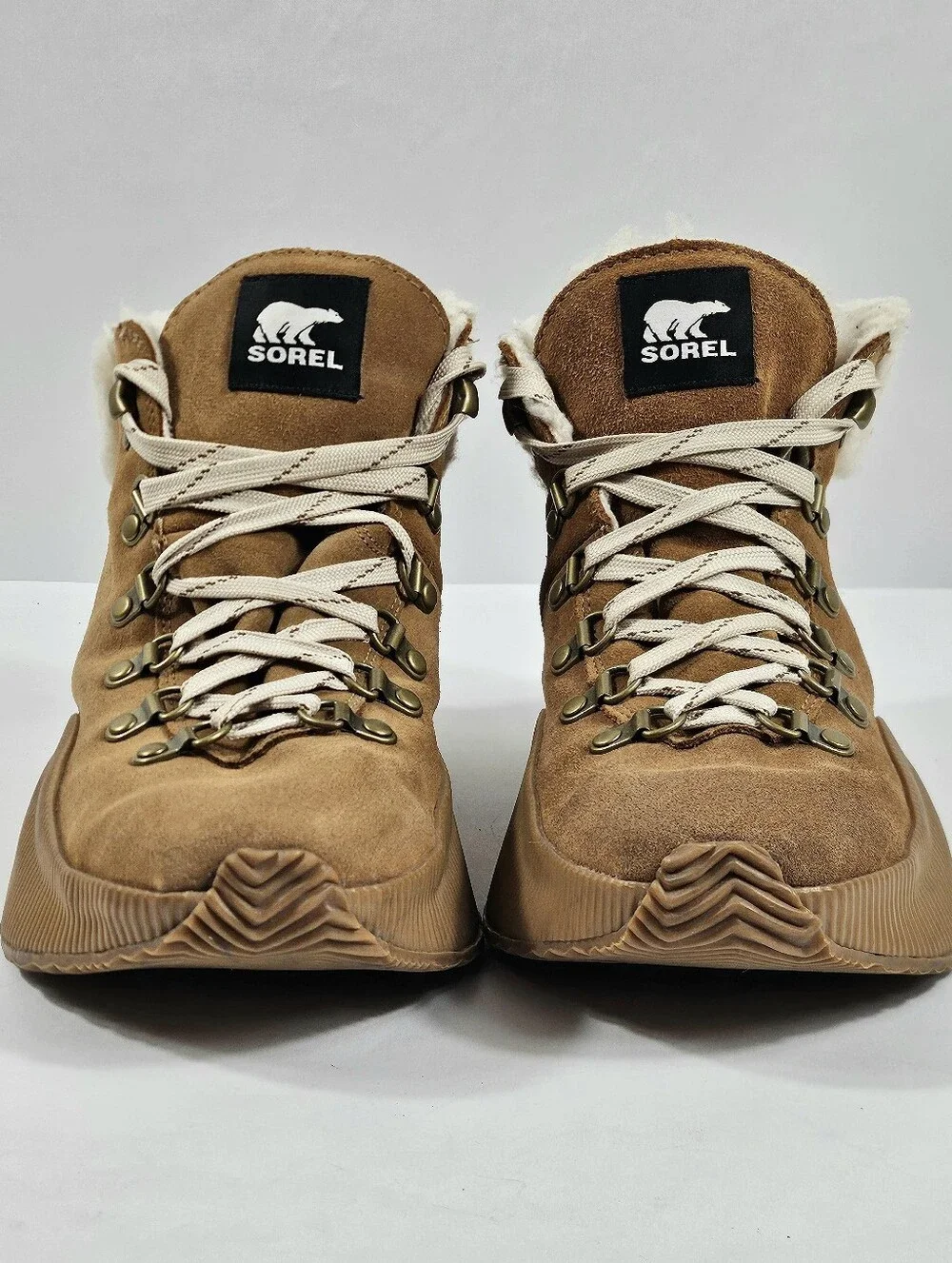 Sorel Out N' About III Conquest Waterproof Suede Faux Fur Lace Up Winter Boot